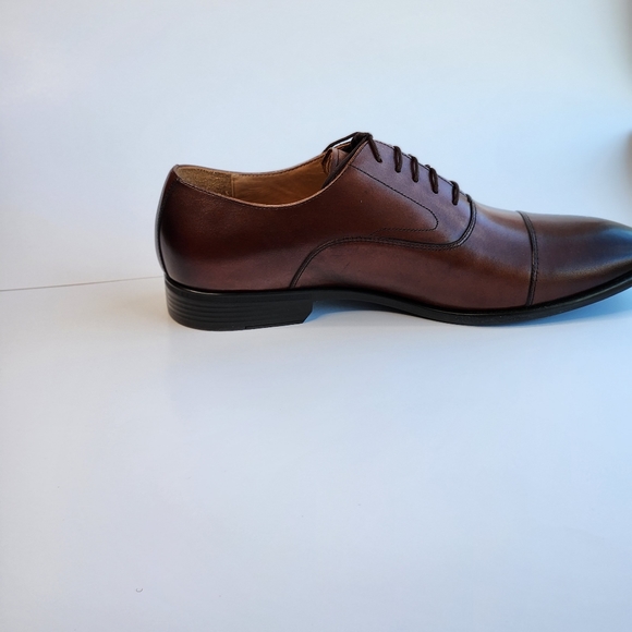 Warfield & Grand Men's Shoe Leather Brown Lace Dress Shoe - Picture 5 of 6